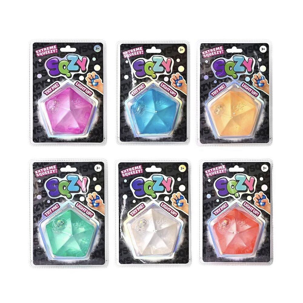 Like NeeDoh - SQZY Stress Ball Squishy Fidget Squeeze Toy Light Up Diamond (ONE)